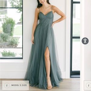 Dusty Blue Bridesmaid Dress 👗